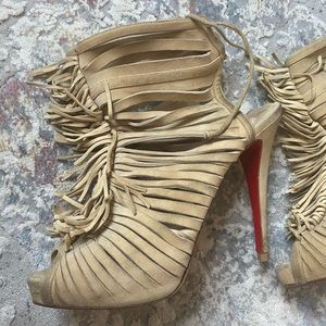 Christian Louboutin open toe heels